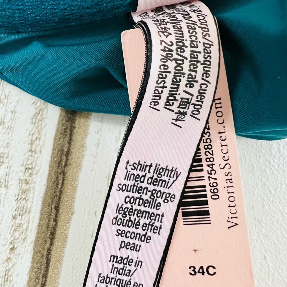 34C Victoria’s Secret T-Shirt Lightly Lined Demi Bra - Picture 9 of 9